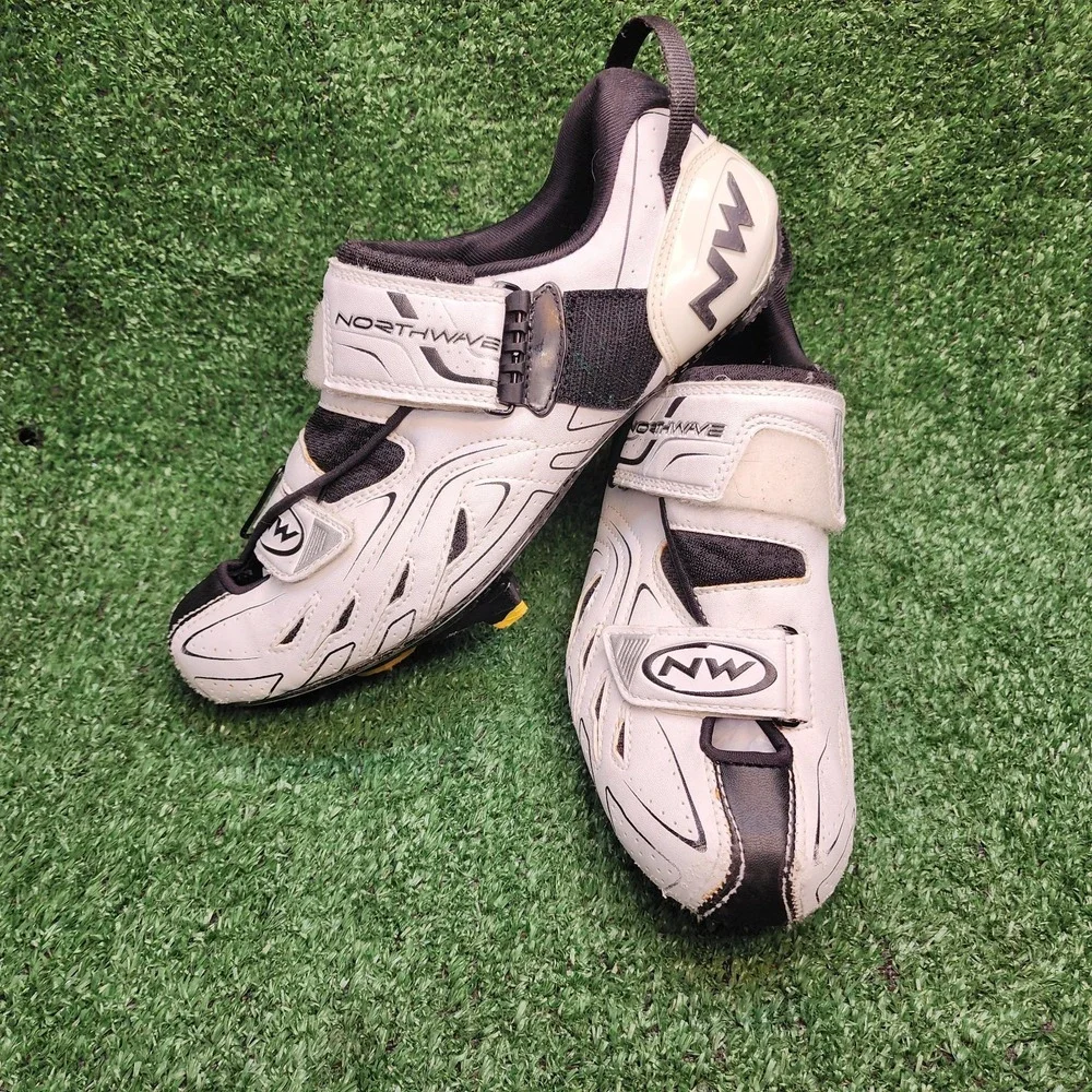 Mens Size 7.5 Northwave Tribute Carbon Triathlon Road Bike Shoes